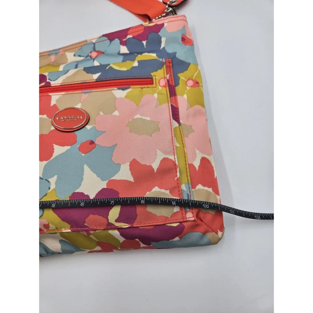 Coach Signature Nylon Getaway Flower Print